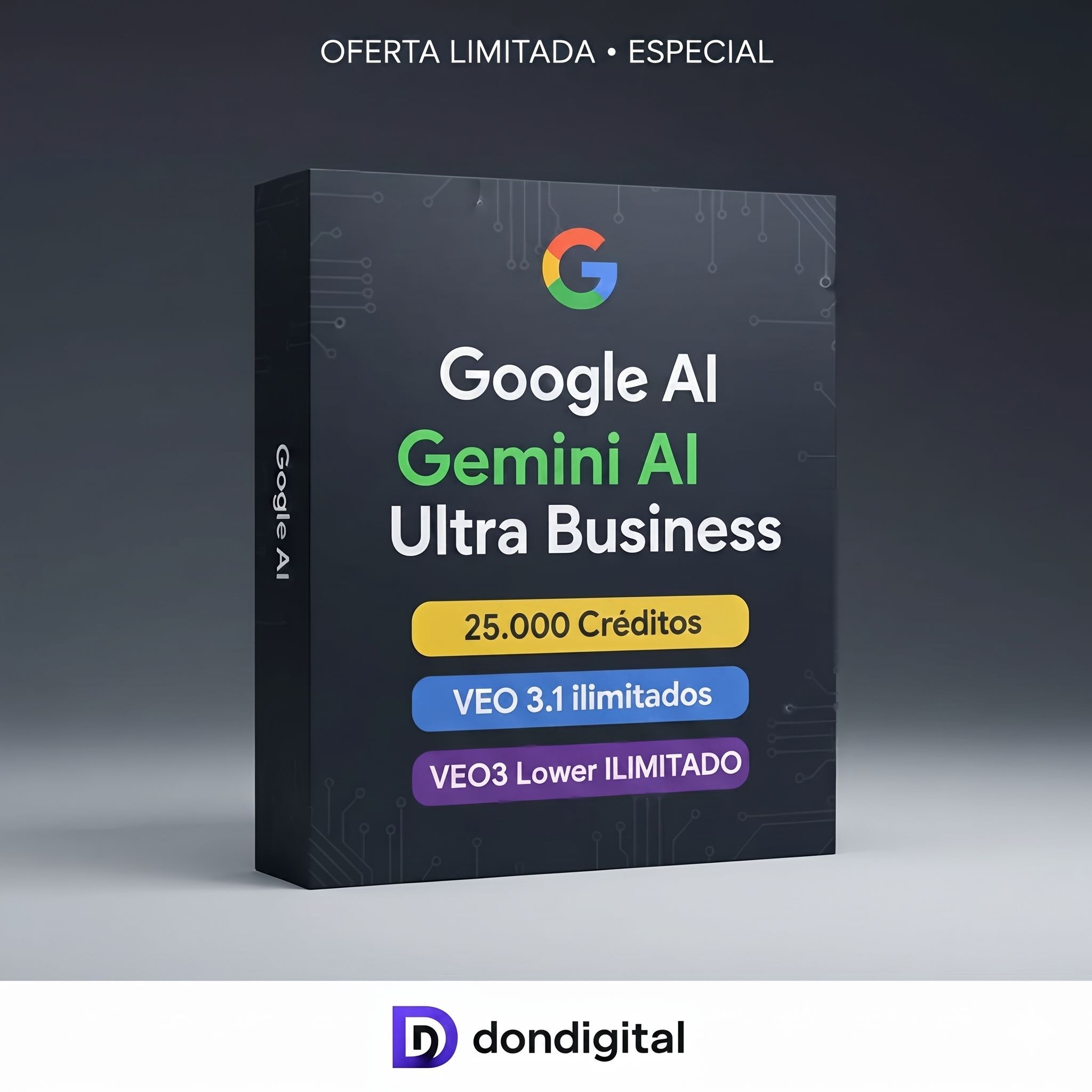 Google AI Gemini Ultra Business | 25.000 Créditos + VEO3 Lower Ilimitado