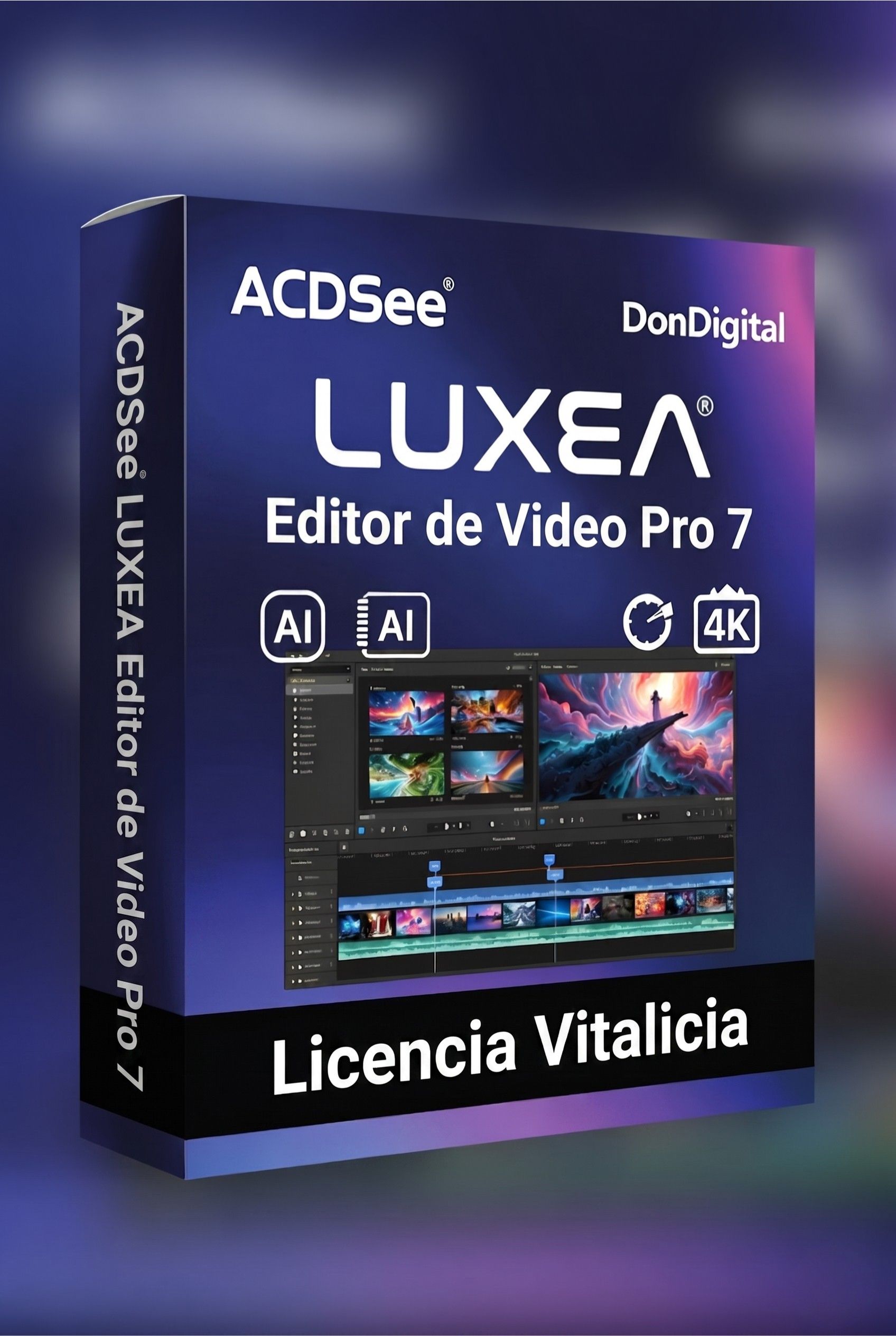 ACDSee LUXEA Pro Video Editor 7 – Licencia Vitalicia (Global)